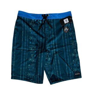 Hurley Boardshort New Mens Size 30 / Boys Size 20 Tropical Teal Blue 10"
